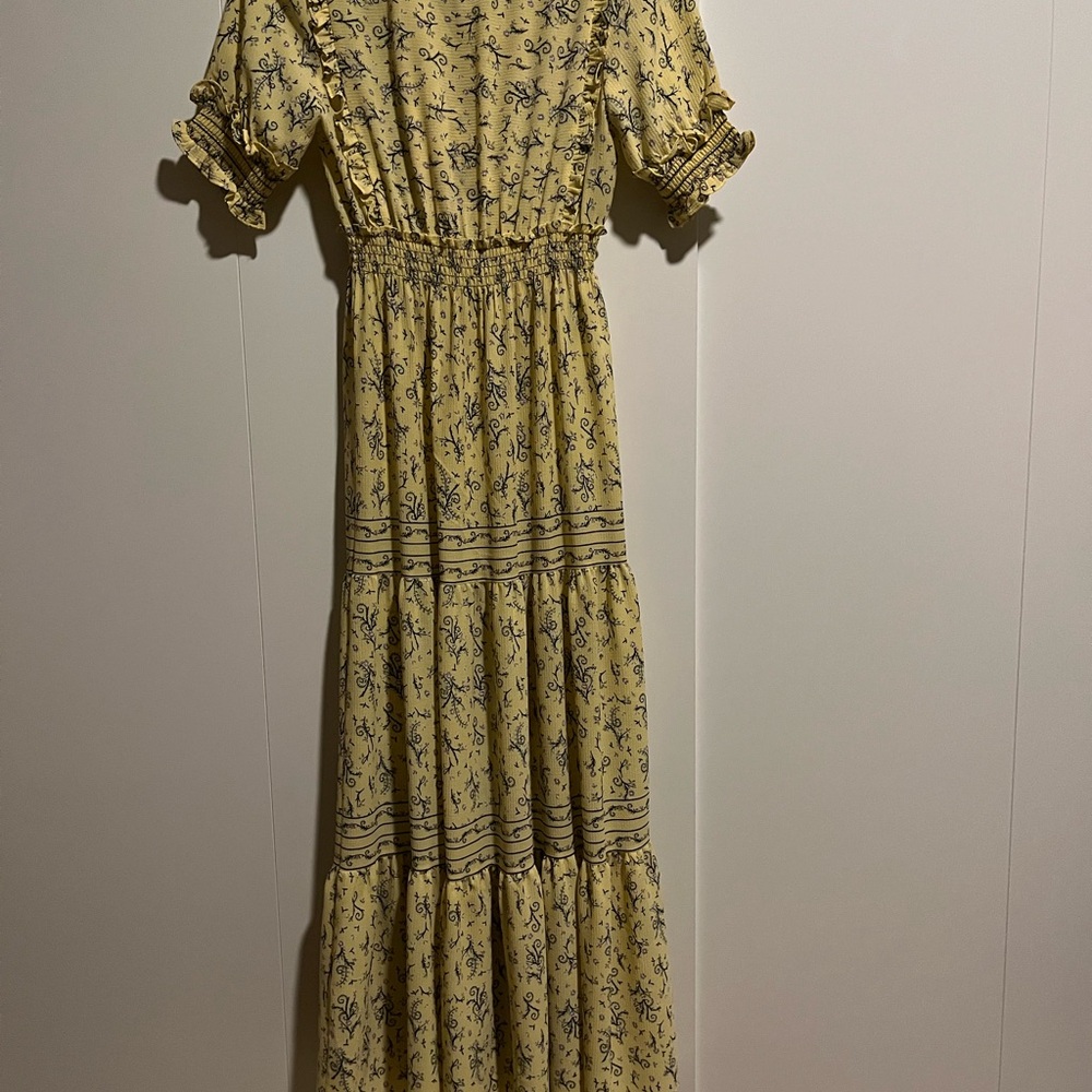 Max Studio Yellow Floral Maxi Dress - Picture 2 of 3